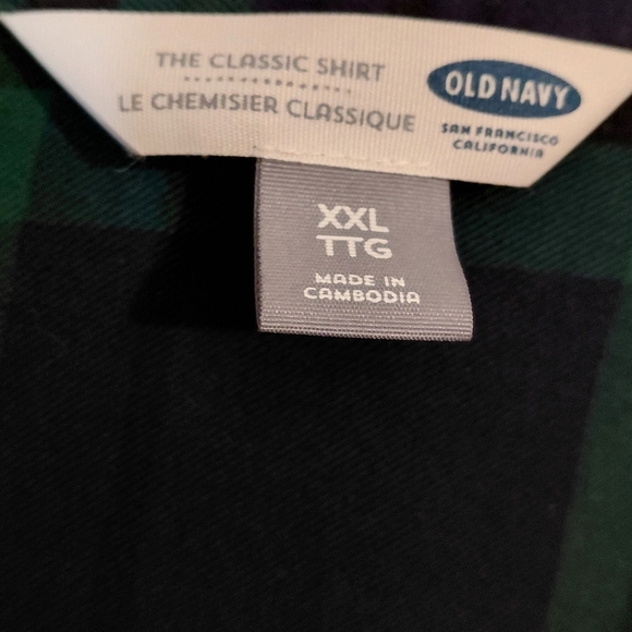 Old Navy Green Plaid Button-Down Shirt - Picture 8 of 12